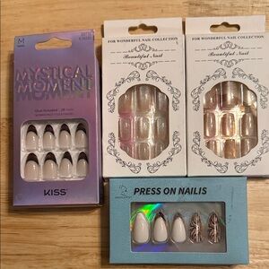 Lot of press on nails, KISS, Beautiful Nails, Orzolatent Nails